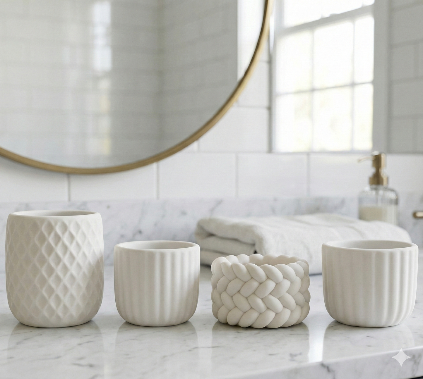 KIT 4 MINI VASOS DECORATIVOS